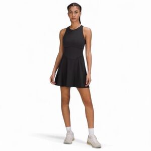 lululemon Court Crush Tennis Dress Black 2 NWT